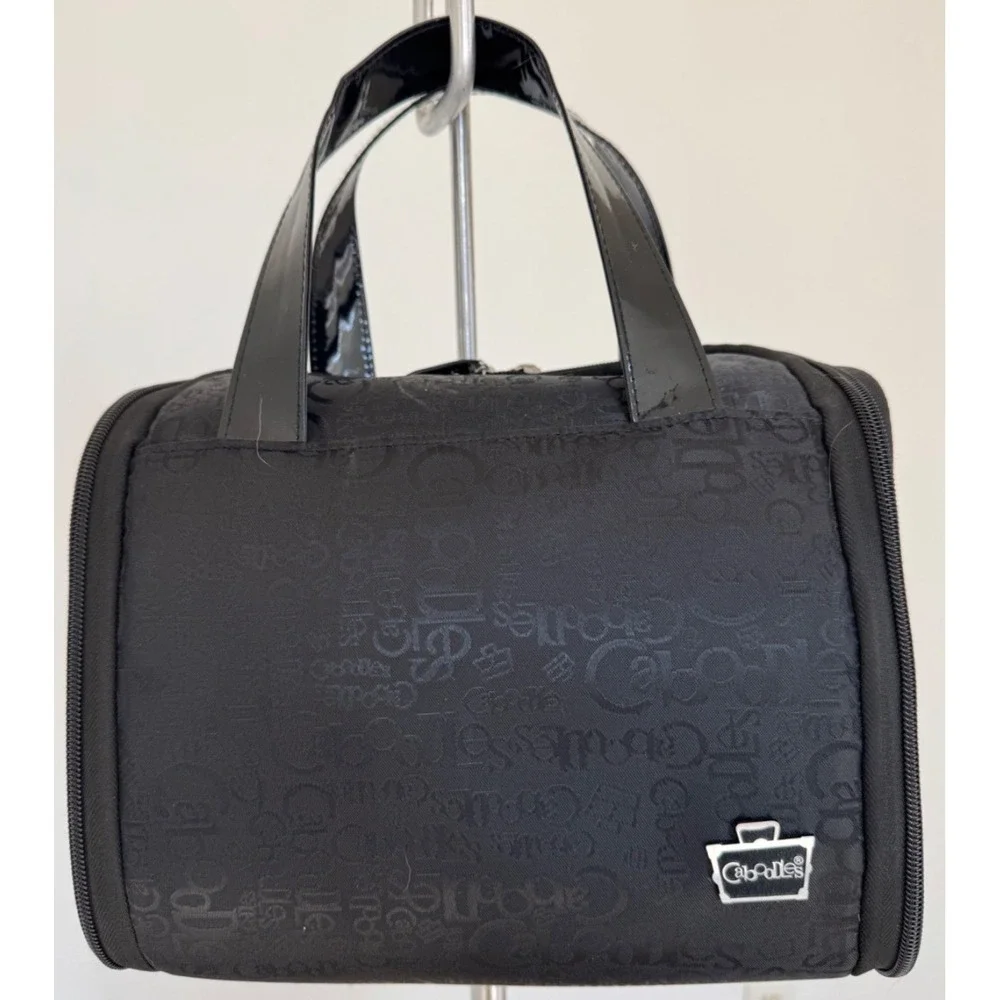 Caboodles Black Travel Make Up Cosmetic Case Toiletry Bag‎ Hanging Organizer